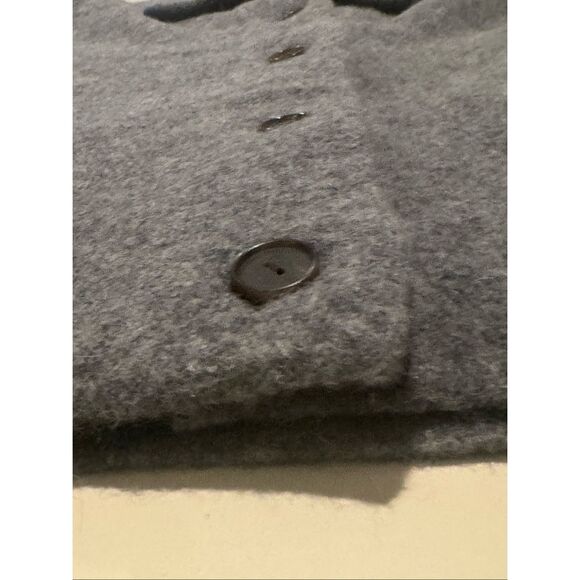 Vince Women's Button Front Wool Alpaca Blend Knit Oversized Cardigan Gray XL - Picture 9 of 9